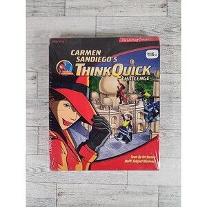 Carmen Sandiego's Think Quick Challenge Computer Game The Learning Tree PC 1999